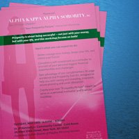  Poster & Flyer (Alpha Kappa Alpha Sorority)