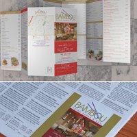 Menu & Newspaper Ads (Bambou Restaurant)